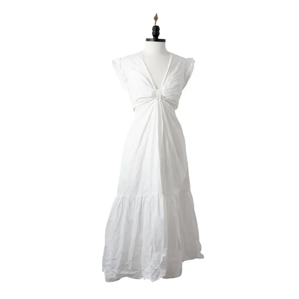 A.L.C. Alexandria Midi Dress in White - Size 4